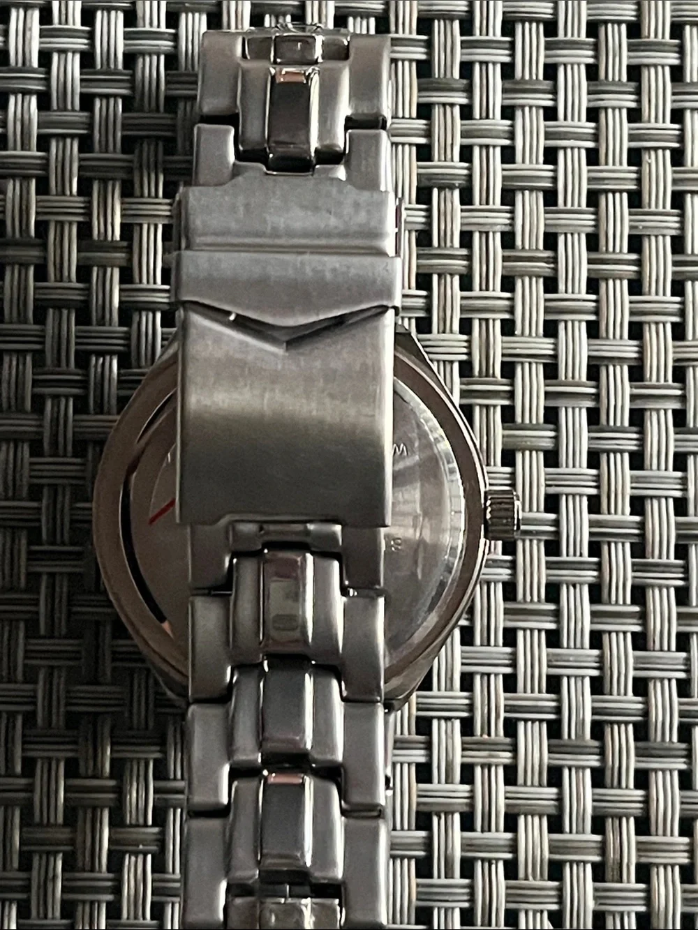 Armitron Silver-Tone Men's Day-Date Watch with Black Dial